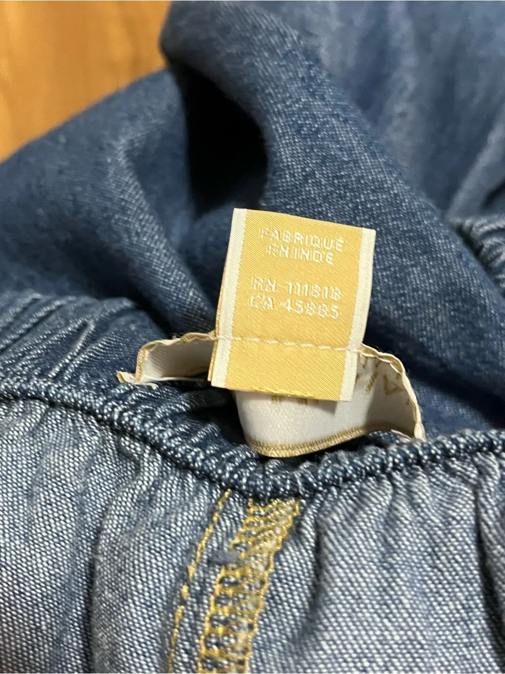 NWT Michael Kors Wide Leg Chambray Drawstring Pants XL